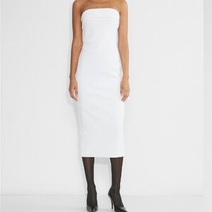 Aritzia White Strapless Dress